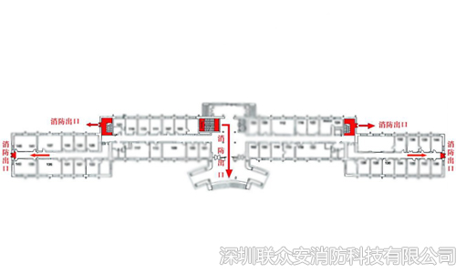 5.5某建筑消防疏散示意图